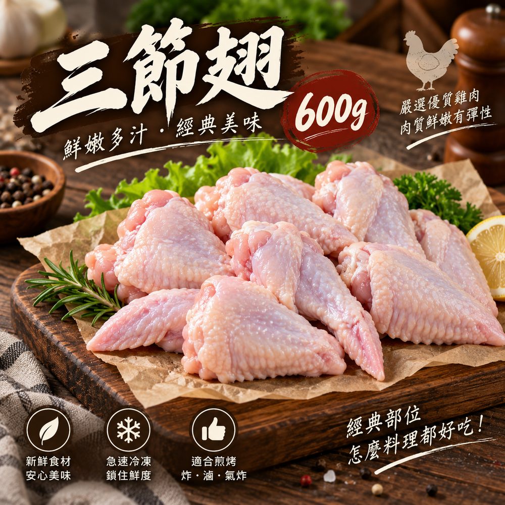 三節翅 600g