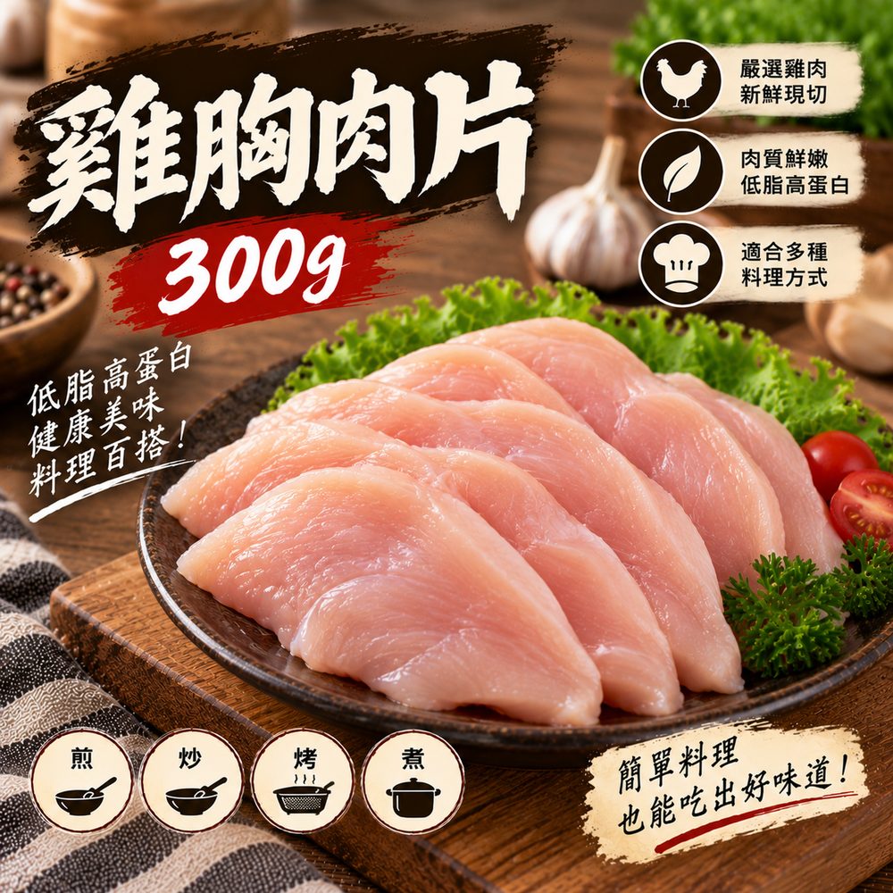 雞胸肉片 300g