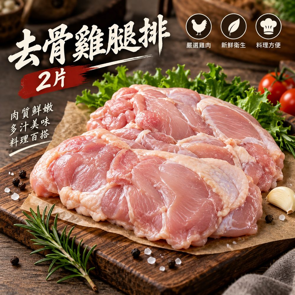去骨雞腿排 2 片