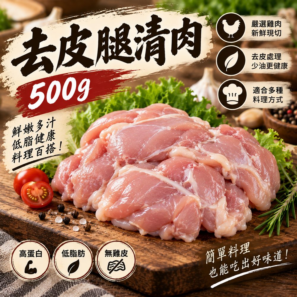 去皮腿清肉 500g