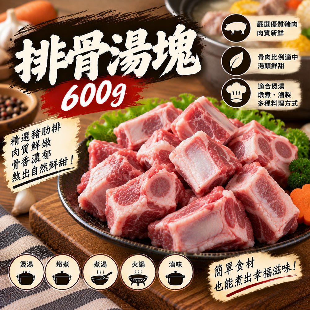 排骨湯塊 600g
